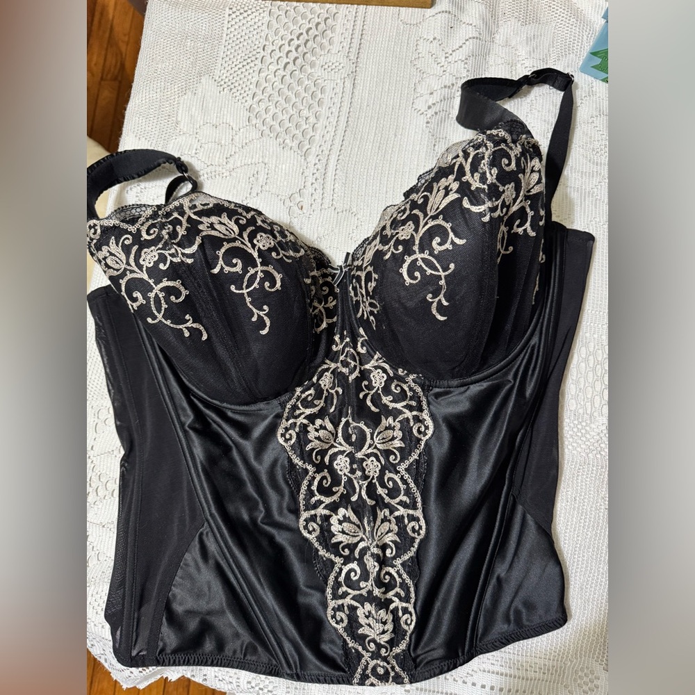 Vintage Highly Sought after, Masquerade Delphi Basque Corset by Panache 34H